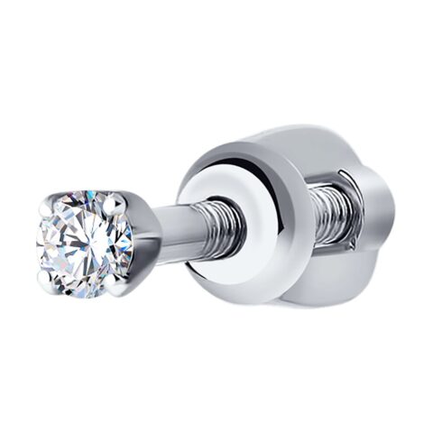 Серьга Au.585 Разм. Вес.0,4 (1 Бр Круг 57 0,045 3/6А)