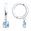 Серьги Ag.925 Разм. Вес.3,14 (2 0,398 Топаз Круг 6)