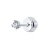 Серьга Ag.925 Разм. Вес.0,48 (1 Фианит бесцветный Круг 2)