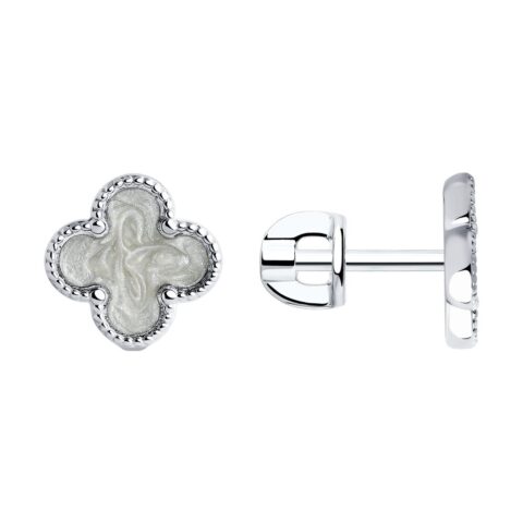 Серьги Ag.925 Разм. Вес.1,96 (2 Эмаль)